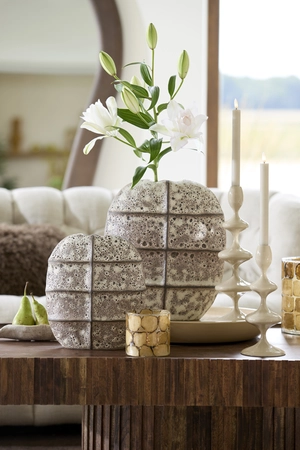 Light & Living Vaas Mantu 25x12.5x28cm Bruin - afbeelding 5