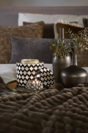 Light & Living Vaas Olite d16h16cm Crème Bruin - afbeelding 5