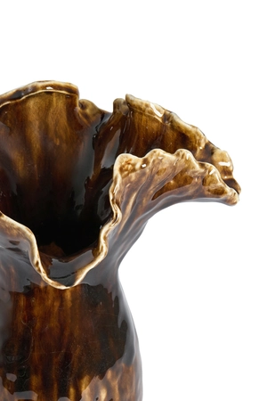 Light & Living Vaas Viveiro 31x24.5x35.5cm Bruin - afbeelding 2