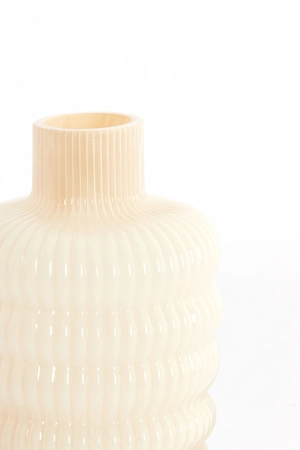 Light & Living Vase Ø13,5x20,5 cm LUNETTE glass cream - afbeelding 2