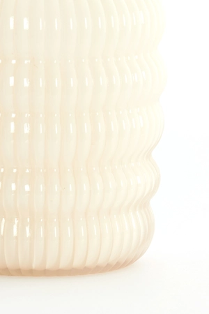 Light & Living Vase Ø13,5x20,5 cm LUNETTE glass cream - afbeelding 3