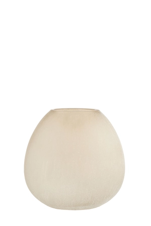 Light & Living Vase 33x13x33,5 cm SANTINO glass matt light brown - afbeelding 1