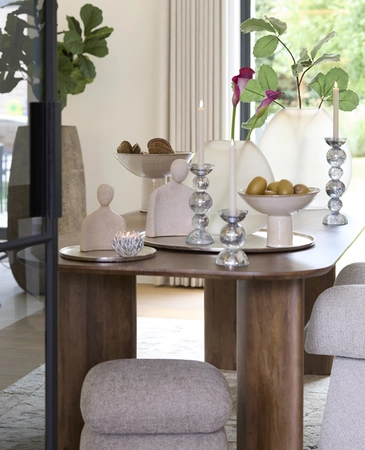 Light & Living Vase 43x16x43 cm SANTINO glass matt light brown - afbeelding 5