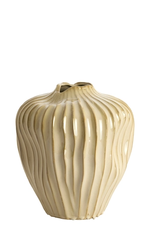 Light & Living Vase deco Ø26x40 cm VECHHIA ceramics light brown - afbeelding 1