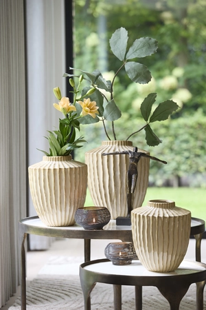 Light & Living Vase deco Ø30x32 cm TALEA ceramics sand-beige - afbeelding 4