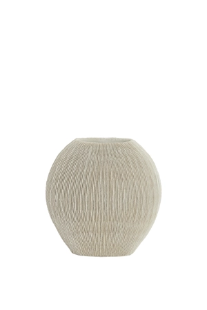 Light & Living Vase deco 41x13x39,5 cm BUBIO cream - afbeelding 1