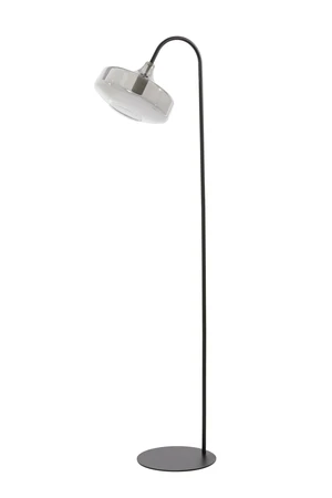Light & Living Vloerlamp 45x29,5x160 cm SOLNA mat zwart+smoke glas - afbeelding 1