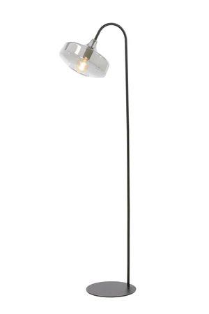Light & Living Vloerlamp 45x29,5x160 cm SOLNA mat zwart+smoke glas - afbeelding 8
