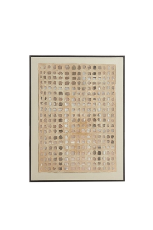 Light & Living Wandornament DEHESA 60X3,5X80 cm Crème Zand Taupe - afbeelding 1