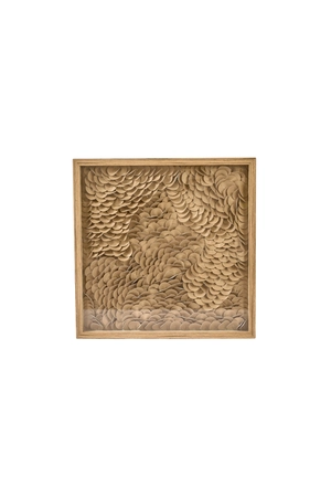 Light & Living Wandornament XELHU 60x4x60 cm Zand Naturel - afbeelding 1