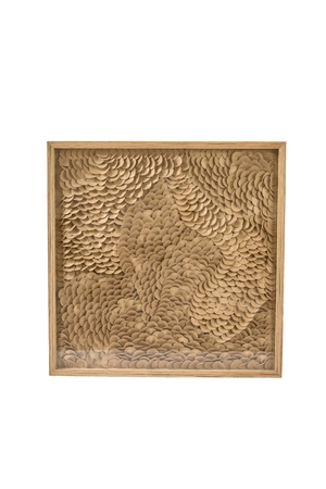 Light & Living Wandornament XELHU 80x4x80 cm Zand Naturel - afbeelding 1