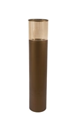 Light & Living Windlicht YON D25.5x127cm Mat Bruin - afbeelding 1
