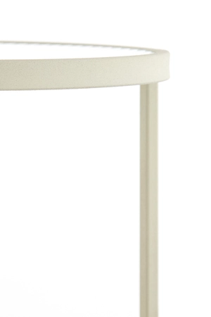 Light & Living Zuil RETIRO Clear Rib Glass Ø30x60,5 cm Crème - afbeelding 6