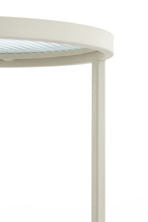 Light & Living Zuil RETIRO Clear Rib Glass Ø30x60,5 cm Crème - afbeelding 7