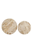 Light & Living Zuil Set van 2 ZYN Marmer Ø30x84+Ø35x101,5 cm Taupe Bruin Brons - afbeelding 3