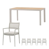 Liv dining set zand voor 4 personen - afbeelding 1