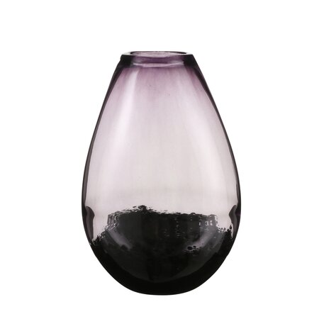 Loretta vaas glas d.paars - h40xw25cm