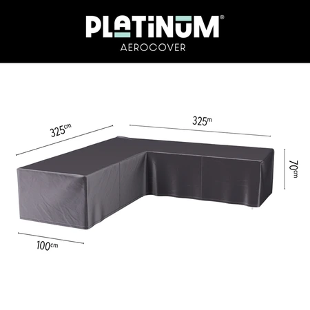 Lounge cover L 325x325x100xH70 Anthracite - afbeelding 1