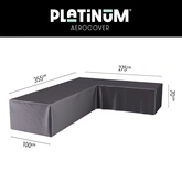 Lounge cover L 355x275x100xH70 Right Anthracite