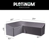 Lounge cover L left 270x210x85xH65/90 HB