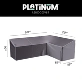 Lounge cover L Right 270x210x85xH65/90 HB Anthracite