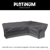 Lounge cover L Right 270x210x85xH65/90 HB Anthracite - afbeelding 2