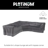 Lounge cover L/ Trapeze 300x300x100xH70 Anthracite - afbeelding 3