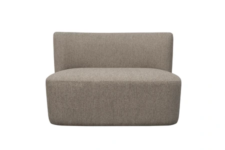 Loveseat Falun L 115 x H 76 cm taupe - afbeelding 1