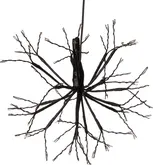 Luca Lighting kersthanger Dandelion zwart met wit verlichting D 30 H 21 cm - afbeelding 1