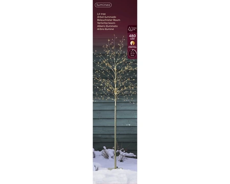 Lumineo LED boom wit 150 cm - afbeelding 2