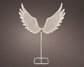 Lumineo LED Engel Wings Standing Wit 164 cm