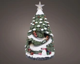 Lumineo LED kerstboom met trein D 20 x H 38,9 cm
