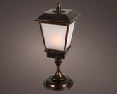 Lumineo LED lantaarn antique brass B 25 x H 58 cm