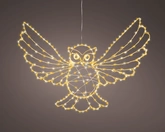 Lumineo Uil 340 lampjes B 54 x H 39 cm
