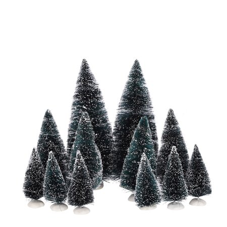 Luville Bristle bomen diverse soorten (12 stuks) - 37 x 30 x 9 cm