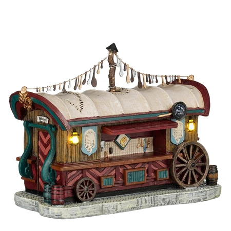 Luville Kerstdorpminiatuur Efteling De Smaeckmaker - L 21,5 x B 10,5 x H 16 cm