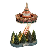 Luville Kerstdorpminiatuur Efteling Pagode - L 8,5 x B 5,5 x H 14 cm