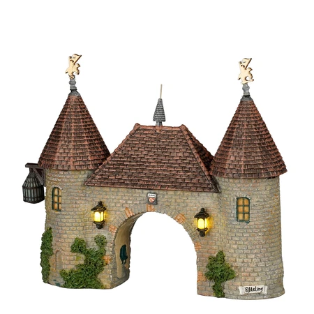 Luville Kerstdorpminiatuur Efteling Prinsenpoort - L 18,5 x B 4,5 x H 13,5 cm