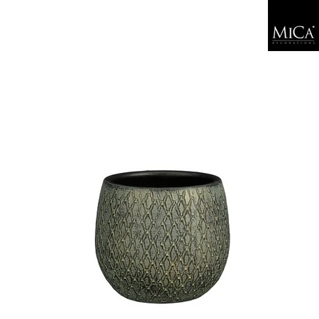 Madeira pot rond groen - h16xd16cm