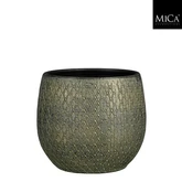 Madeira pot rond groen - h23xd23cm