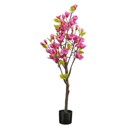 Magnolia boom in pot fuchsia - h130xd50cm