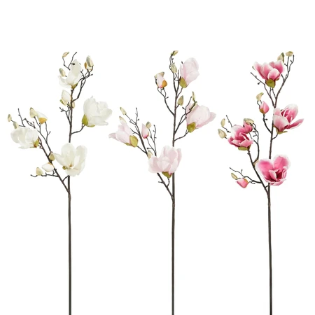 Magnolia fuchsia l.roze creme 3 assorti - l85cm