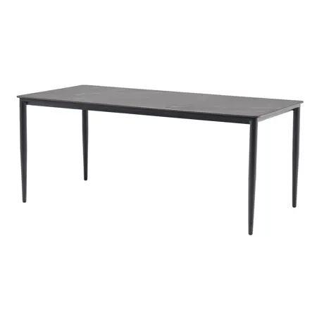 Malmö dining tafel 180 x 90 cm zwart - afbeelding 1