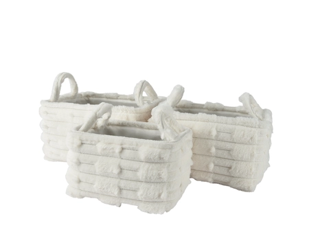 Mand polyester off-white 3st - afbeelding 1