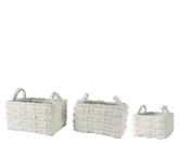 Mand polyester off-white 3st - afbeelding 2