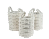 Mand polyester off-white 3st - afbeelding 1