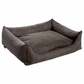 MaxxNobel Orthopedische hondenmand Lederlook/teddy Taupe 100/80