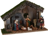 Kerststal met LED verlichting - afbeelding 2