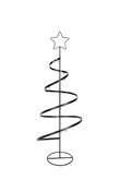 Metalen kerstboom spiraal D 25 x H 70 cm black
