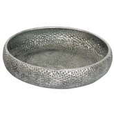 Metalen onderbord zilver D37x7,5